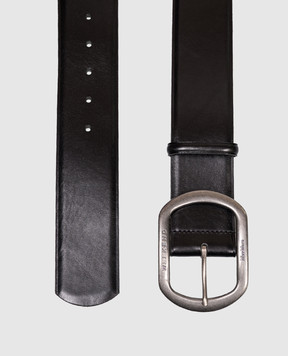 Max Mara Weekend Чорний шкіряний паяс CLAVIER CLAVIER