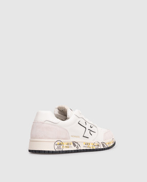 Premiata Детские белые кожаные кроссовки MARC 352895233639
