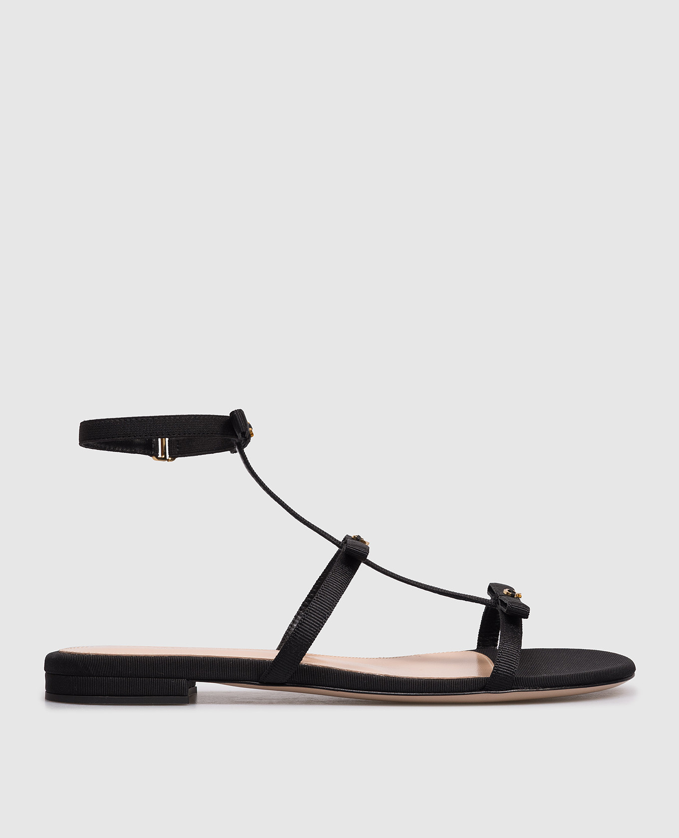 

Черные сандалии с эмблемой, Черный, Сандалии