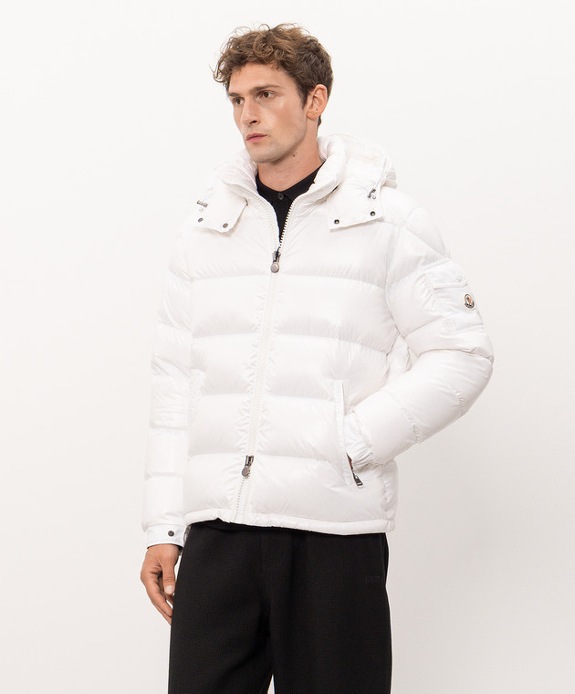 Moncler Білий пуховик Maya L20911A5360068950 зображення 3