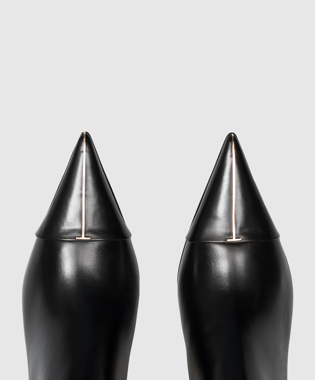 Tom Ford Чорні шкіряні ботильйони W3899LCL002P зображення 4