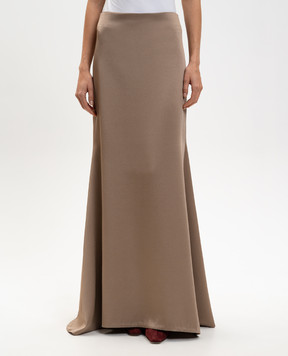 Brunello Cucinelli Бежевая юбка макси M0H38G3905