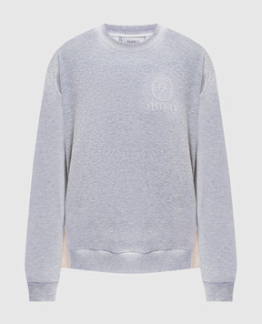 Peserico Сірий меланжевий світшот з логотипом A12575J0Q12379E