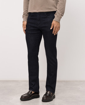 Canali Сині джинси з патчем логотипа PX0102891719
