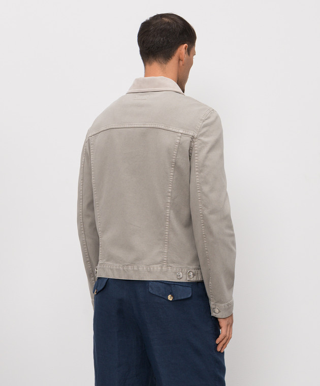 Brunello Cucinelli Джинсова куртка кольору хакі M277P6911 зображення 4