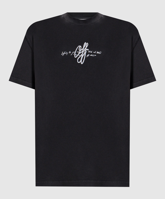 Off-White Сіра футболка Stroke 2FA00440T