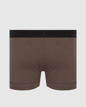 Tom Ford Коричневі труси-боксери з контрастним візерунком логотипа T4LC31040