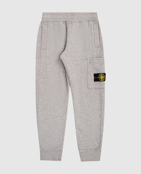Stone Island Дитячі сірі утеплені штани з логотипом K2S166200001S0M2014