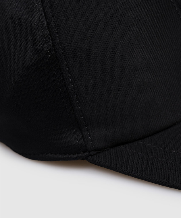 CAPOBIANCO Чорна кепка 20MC1BI00 зображення 4