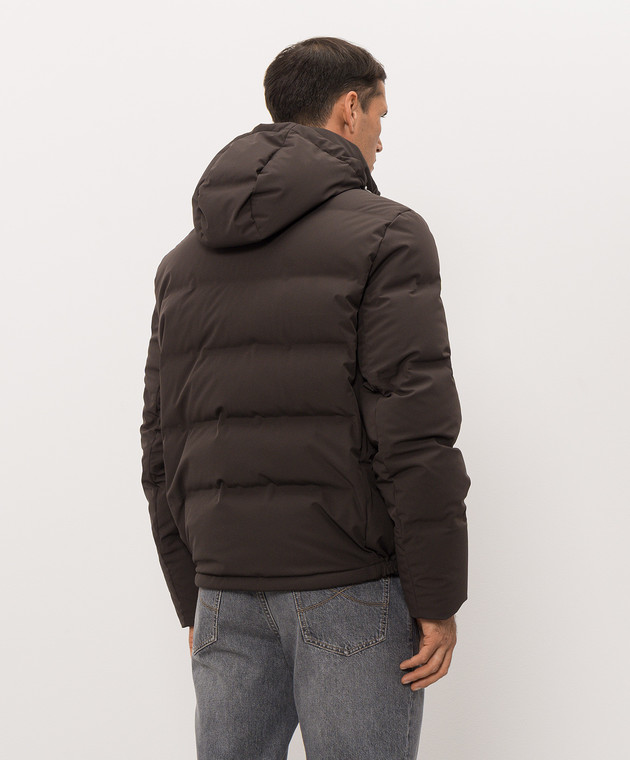 Brunello Cucinelli Коричневый пуховик MV4061836 изображение 4