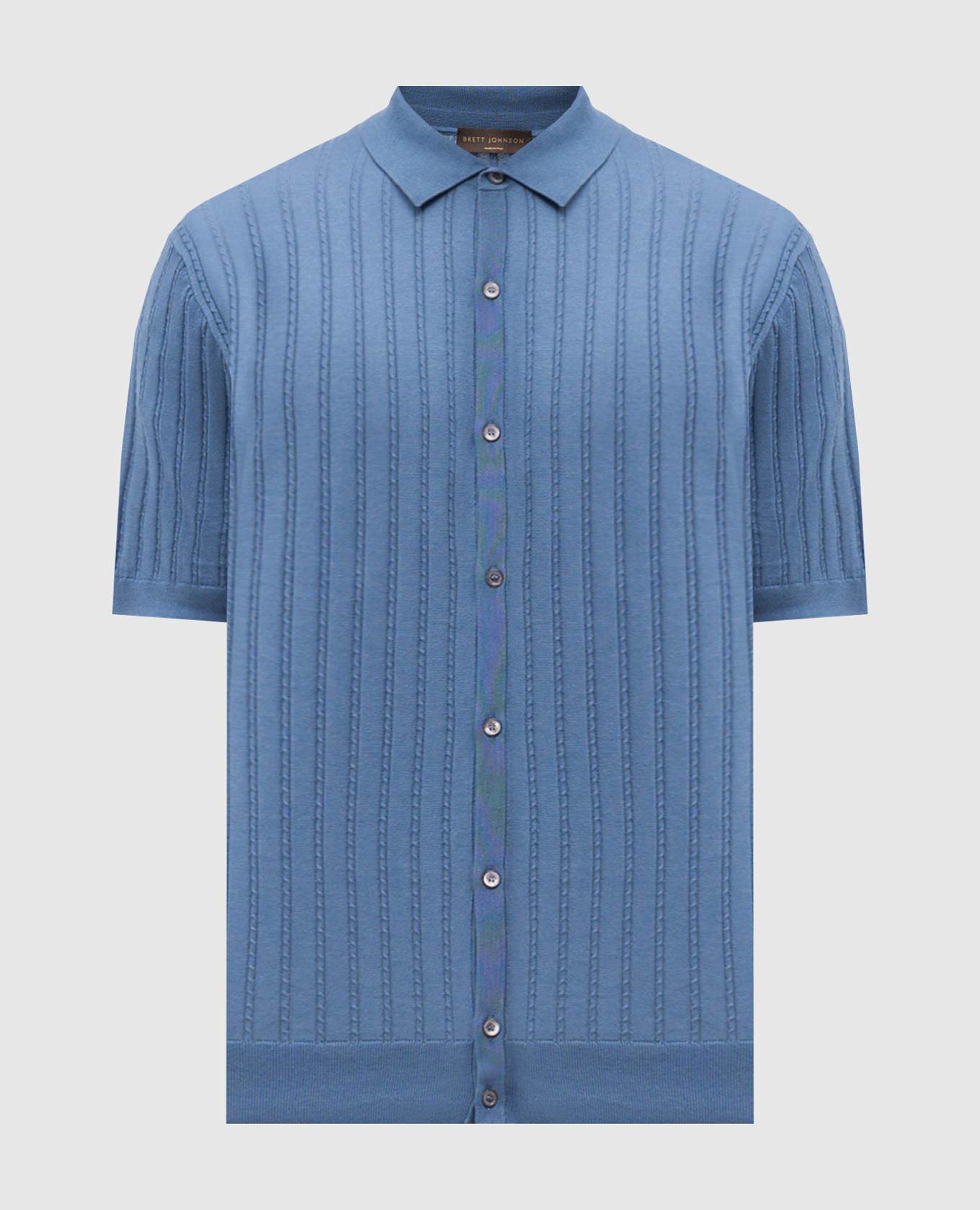 

Синий кардиган с шелком с коротким рукавом, Кардиганы