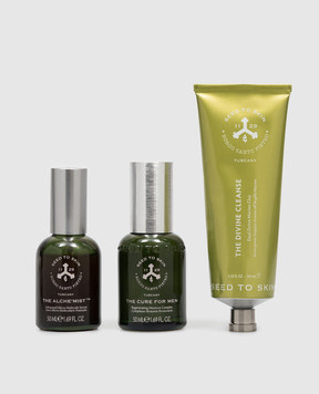 Seed to Skin Набор по уходу за лицом Green Ritual Kit в косметичке SL1067
