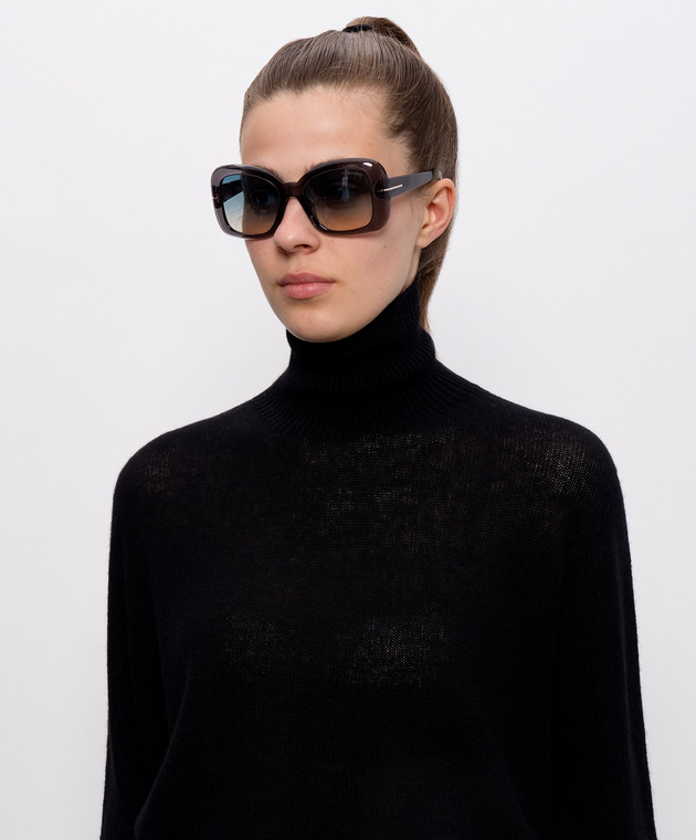 Tom Ford Серые солнцезащитные очки FT1348 изображение 2