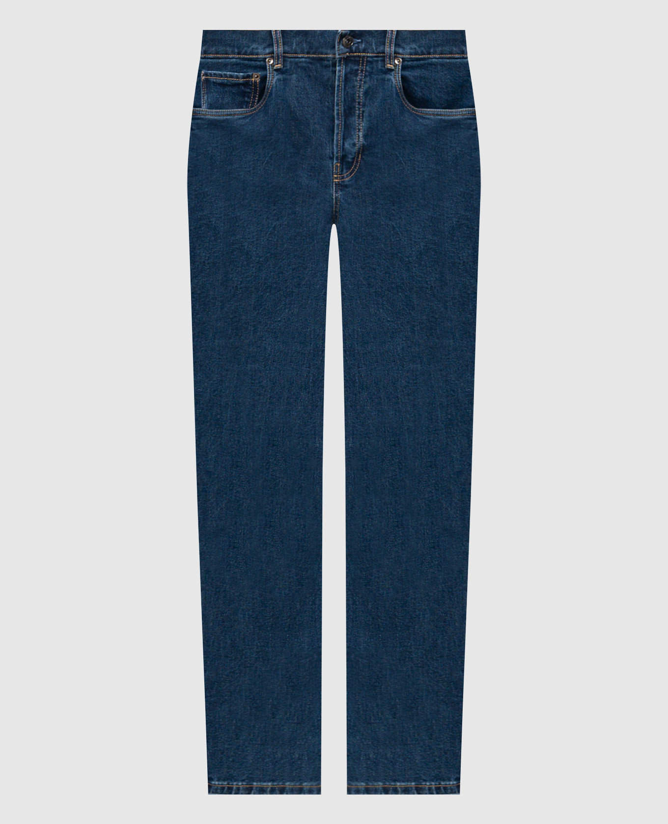 Синие джинсы с логотип патч