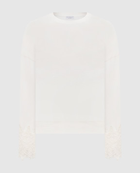 Brunello Cucinelli Белый джемпер из кашемира M12211900