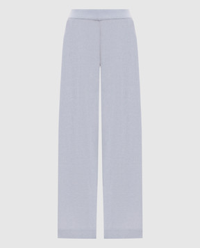 Allude Голубые брюки из шерсти и кашемира 26517706