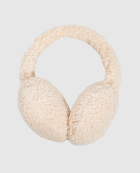 Dolce&Gabbana Детские бежевые наушники с вышивкой монограммы LB7A36G7Q3K
