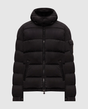 Moncler Черный пуховик Maya Matte L20911A53600539ZD