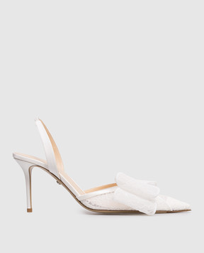 Mach&Mach Білі слінгбеки Le Cadeau S105585LAC