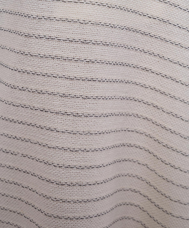 BOBOUTIC Кюлоти кольору айворі із шовку та льону 5024 зображення 5