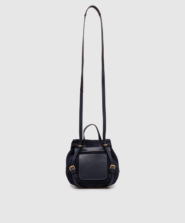 Gianni Chiarini Синий замшевый рюкзак Violette BS12238CMPL изображение 3