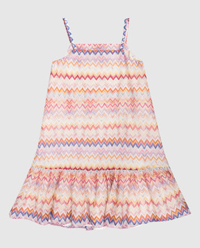 Missoni Дитяча сукня із шовком в брендовий принт MY1C32K0286810