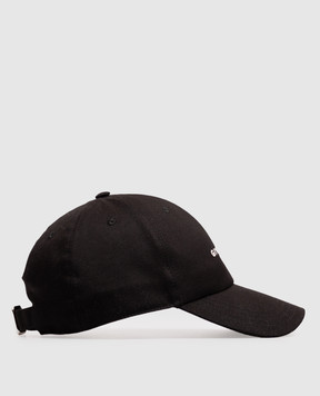 Givenchy Черная кепка с контрастной вышивкой логотипа BPZ0CAP0C4