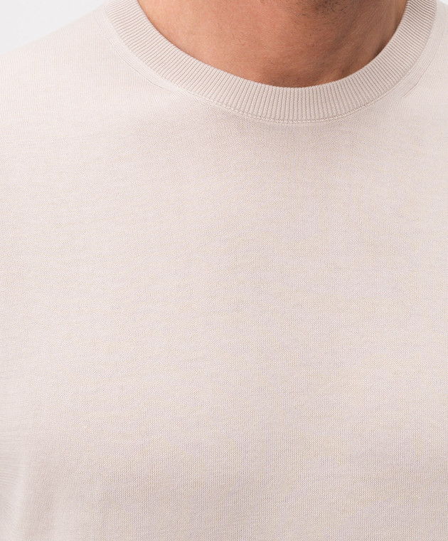 MooRER Бежевая футболка JUDE JUDESI5 изображение 5