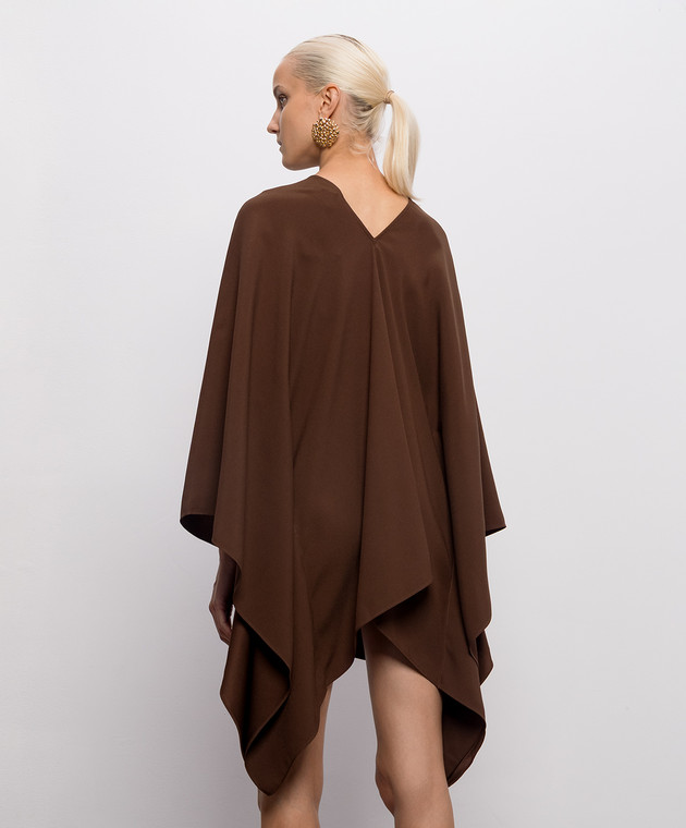 Taller Marmo Коричневое платье мини Sahara PF2615 изображение 4