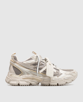 Off-White Бежевые кроссовки Be Right Back Wonder Out с фактурным логотипом OF05753267