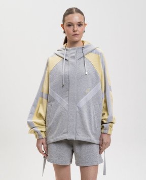 The Attico Сіра меланжева спортивна куртка 260WCB00110JJF007AA