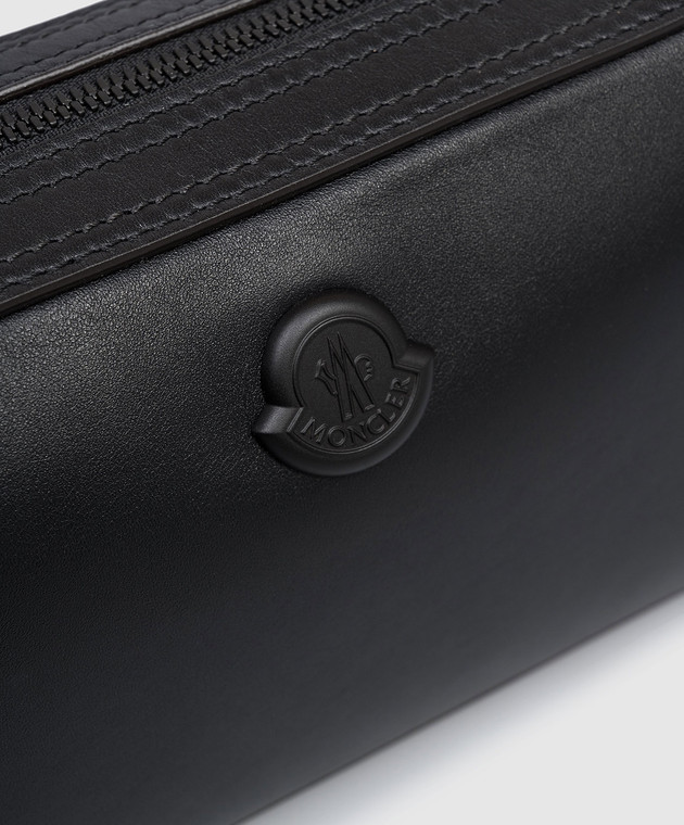 Moncler Черная кожаная сумка Carlo L109A5L00004M7869 изображение 4