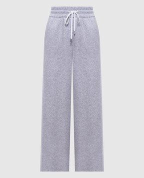 Peserico Серые меланжевые спортивные штаны с лампасами P04241J005667