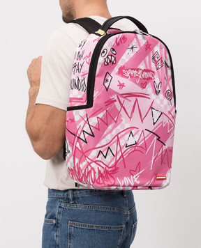 Sprayground Детский розовый рюкзак BROKEN HEARTS 910B8672NSZ