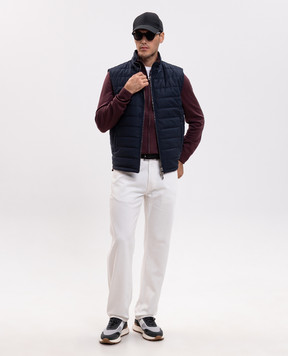 Canali Бордовый кардиган из шерсти MK01149C0022