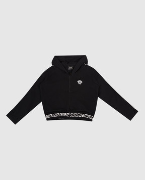 Versace Дитяча чорна спортивна куртка Greca 10214021A11652