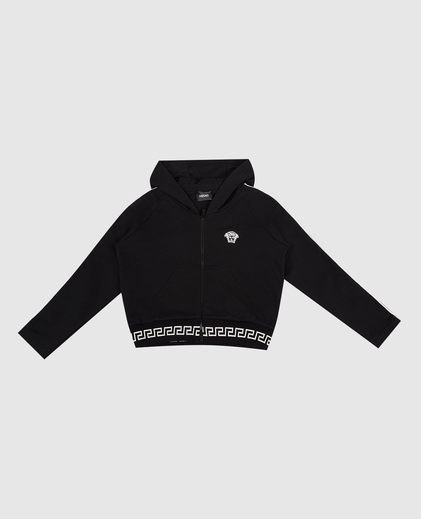 Детская черная спортивная куртка Greca