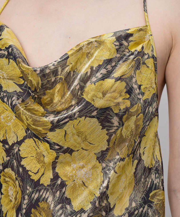 Valentino Топ с шелком в принт 8B0AEBS3A63 изображение 5