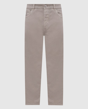 Brunello Cucinelli Сірі джинси з логотипом M277PD3210