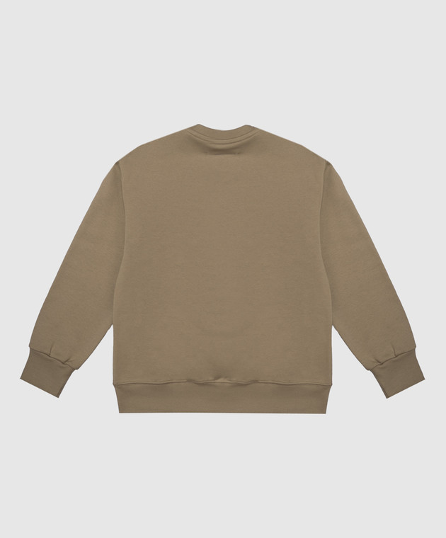 Maison Margiela MM6 Дитячий світшот кольору хакі M61116MM02X зображення 2