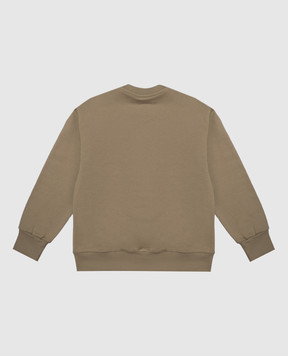 Maison Margiela MM6 Дитячий світшот кольору хакі M61116MM02X