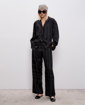 Toteme Черная блуза из шелка 213755707