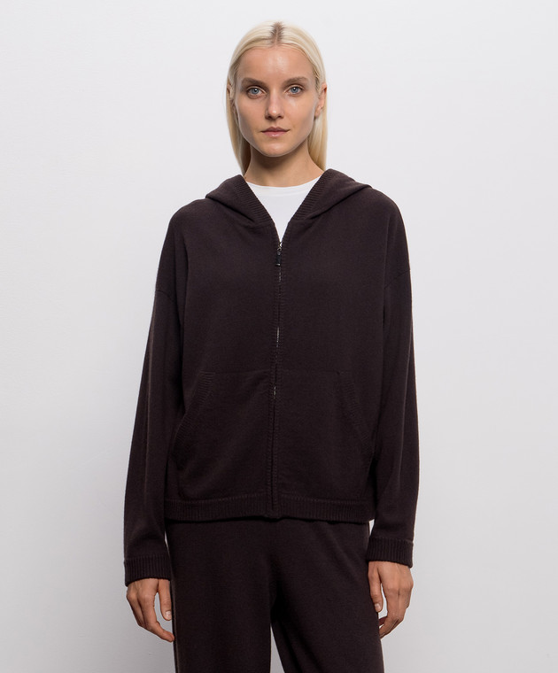 Simonetta Ravizza Коричневая спортивная куртка Marcel F06KN125T10 изображение 3
