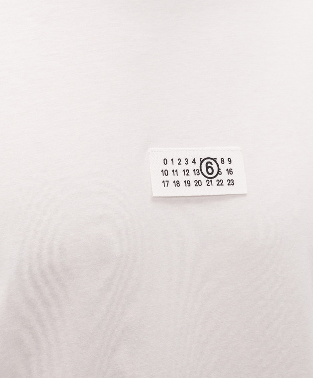 Maison Margiela MM6 Біла футболка з нашивкою SH0GC0071M20258 зображення 5