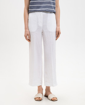 Peserico Білі штани з льону M04393T001617