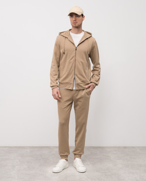 ISAIA Бежевые джогеры с шелком MP0048J0372