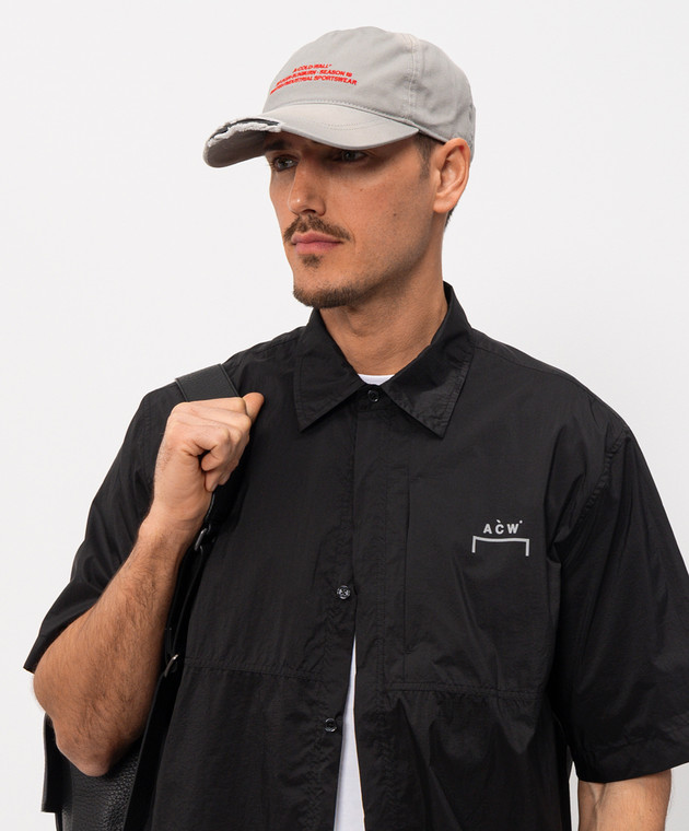 A Cold Wall Серая кепка с винтажным эффектом ACWUA240 изображение 2