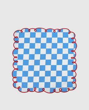 Bitossi Home Набор голубых сервировочных салфеток в клетку DAM00053