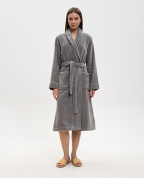 L'Appartement Сірий махровий халат CHICAGO CHICAGOBATHROBE