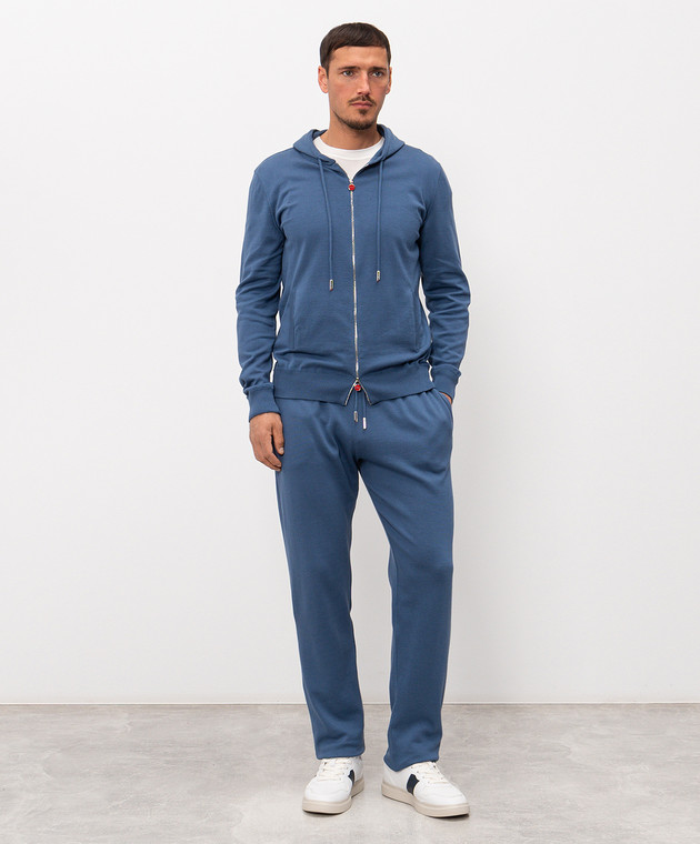 Kiton Синій спортивний костюм з бавовни UMK0951 зображення 3